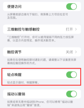 长清苹果授权维修站分享iPhone轻点无法唤醒怎么办 